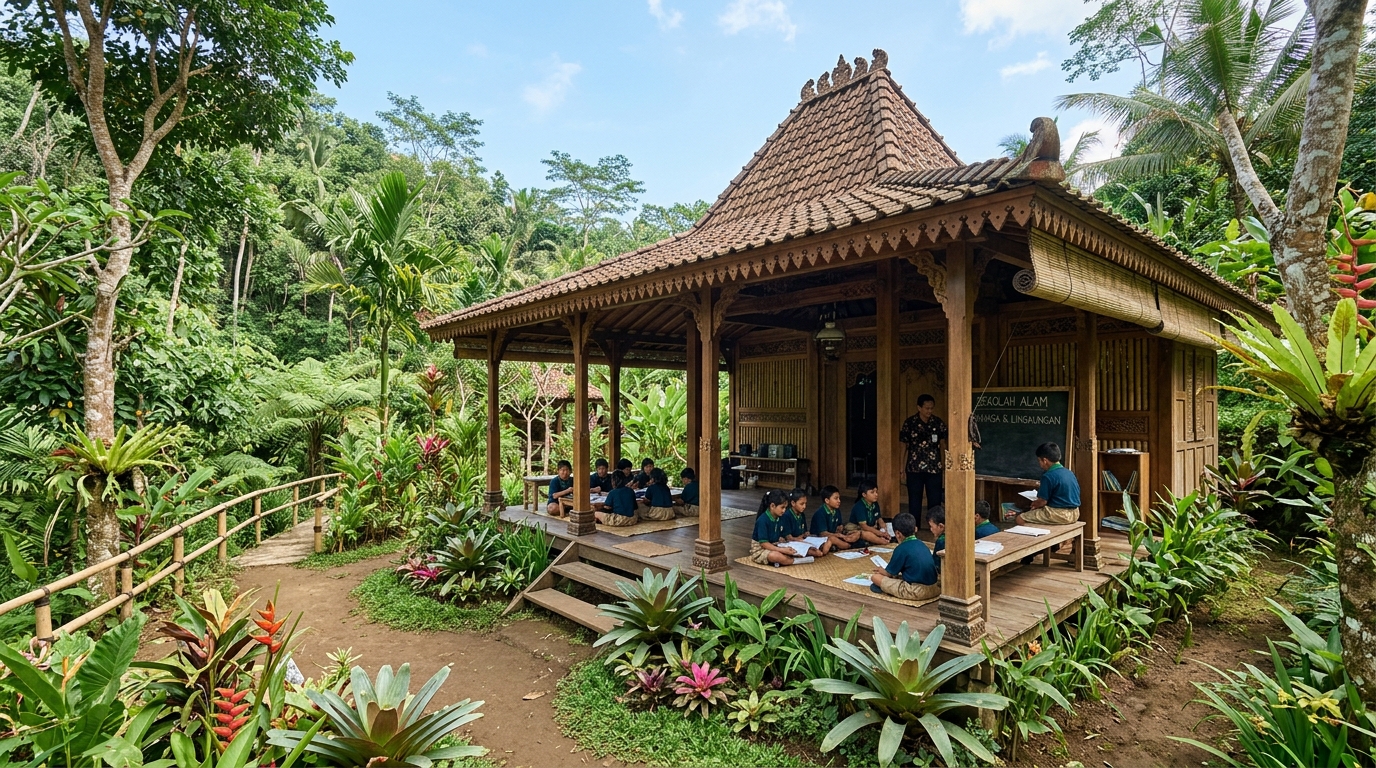 Saung Belajar Sekolah Alam